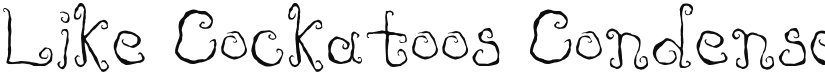 Like Cockatoos font download