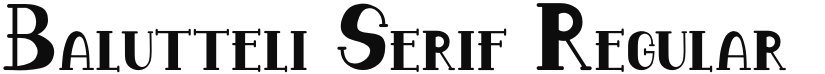 Balutteli Serif font download