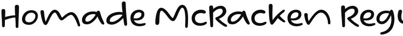 Homade McRacken font download