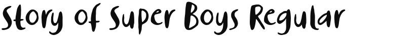 Story of Super Boys font download