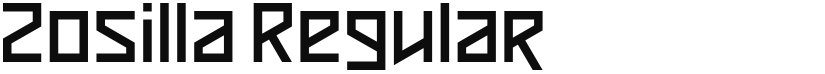 Zosilla font download