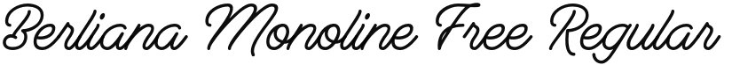 Berliana Monoline Free font download