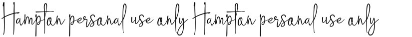 Hampton personal use only font download