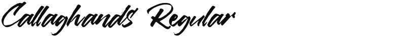 Callaghands font download
