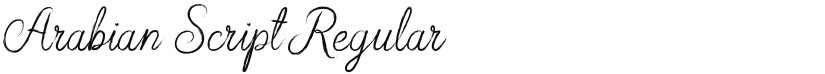 Arabian Script font download