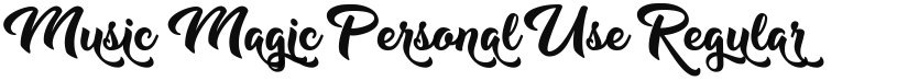 Music Magic Personal Use font download