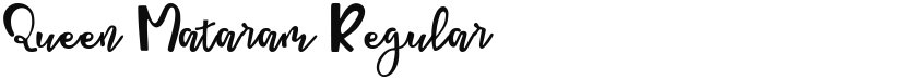 Queen Mataram font download