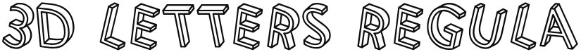 3D Letters font download