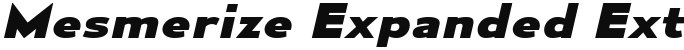 Mesmerize Expanded ExtraBold Italic