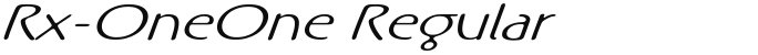 Rx-OneOne Regular