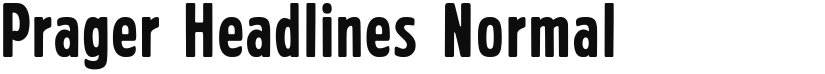 Prager Headlines font download