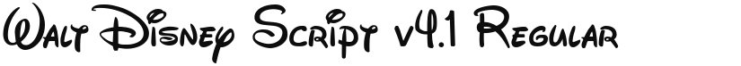 Walt Disney Script v4.1 font download