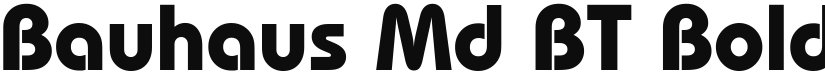 Bauhaus Md BT font download