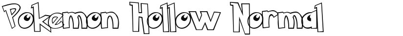 Pokemon Hollow font download