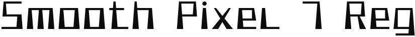 Smooth Pixel 7 font download