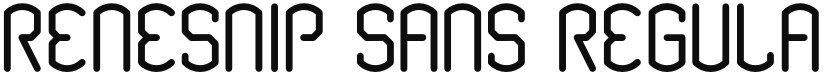 Renesnip Sans font download