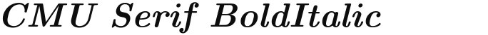 CMU Serif BoldItalic