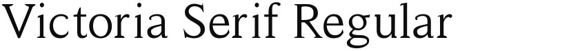 Victoria Serif font download