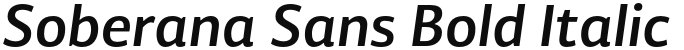 Soberana Sans Bold Italic