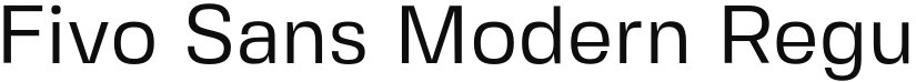 Fivo Sans Modern font download