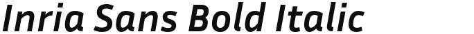 Inria Sans Bold Italic