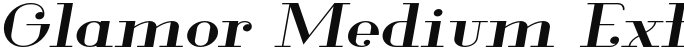 Glamor Medium Extended Italic