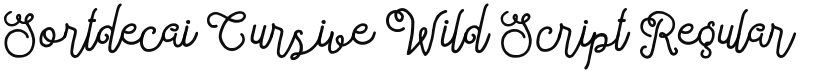 Sortdecai Cursive Wild Script font download