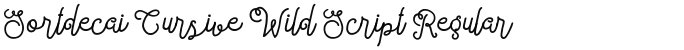 Sortdecai Cursive Wild Script Regular