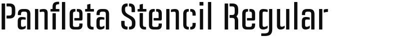 Panfleta Stencil font download