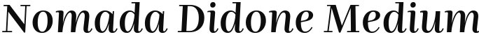 Nomada Didone Medium Italic