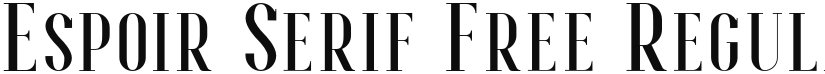 Espoir Serif Free font download