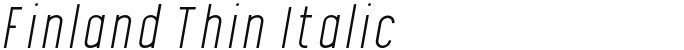 Finland Thin Italic