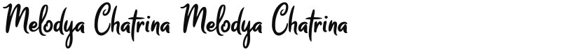 Melodya Chatrina font download