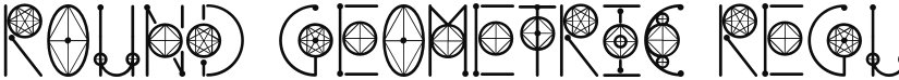 Round Geometric font download