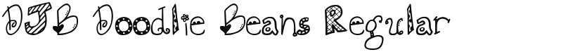 DJB Doodlie Beans font download