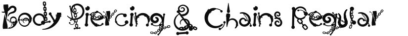 Body Piercing & Chains font download