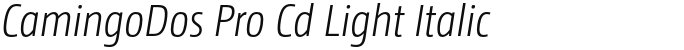 CamingoDos Pro Cd Light Italic