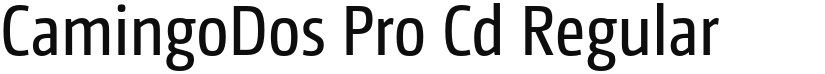 CamingoDos Pro Cd font download