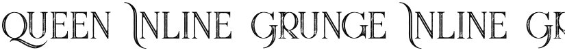 Queen Inline Grunge font download