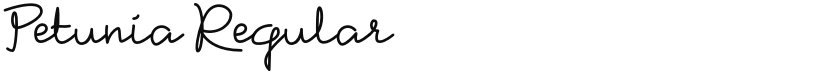 Petunia font download