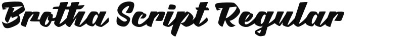 Brotha Script font download