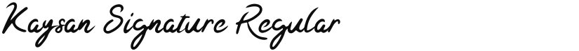Kaysan Signature font download