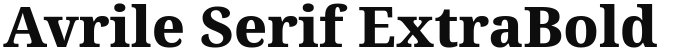 Avrile Serif ExtraBold
