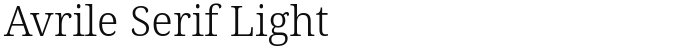 Avrile Serif Light