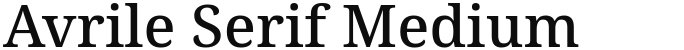 Avrile Serif Medium
