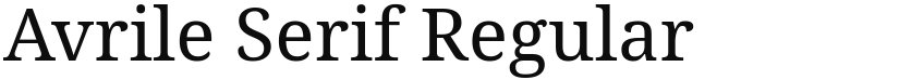 Avrile Serif font download