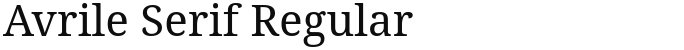 Avrile Serif Regular
