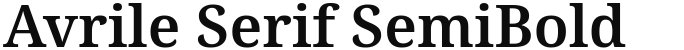 Avrile Serif SemiBold