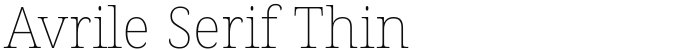 Avrile Serif Thin