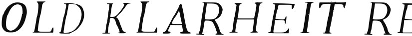 Old Klarheit font download